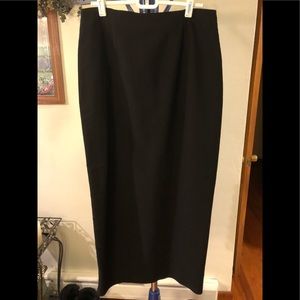Black full length dress skirt